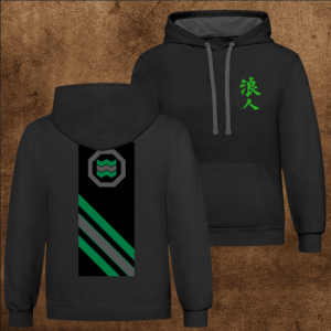 Contrast Hoodie</br>Ronin Kanji & Clan Flag